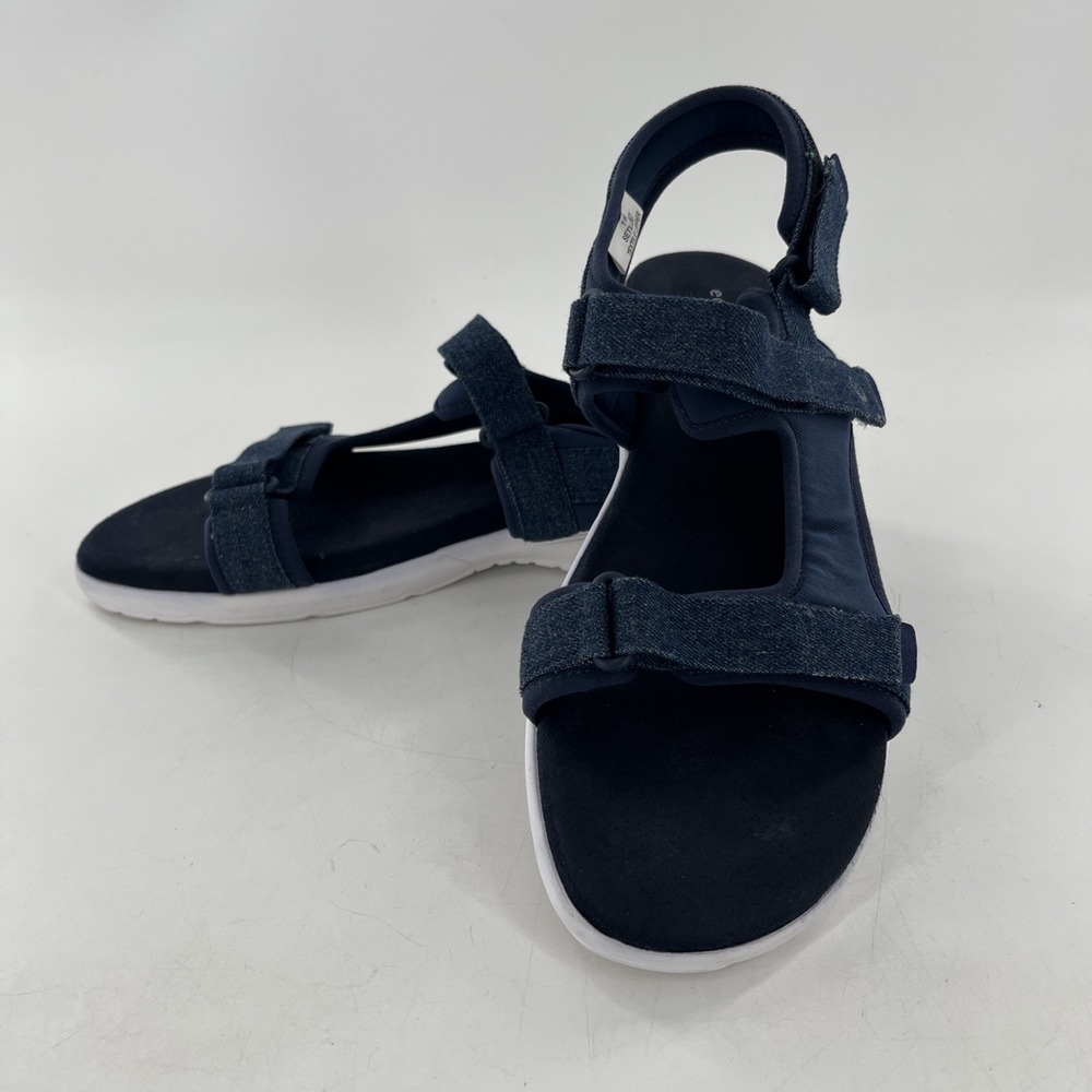 Easy Spirit Womens Sandal 11 M Slingback Open Toe Blue Denim Comfy Travel Tillie